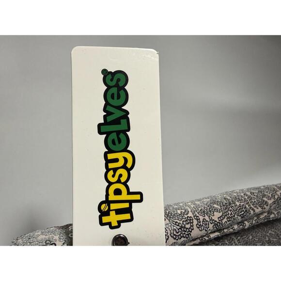 NWT Tipsy Elves Silver Sequin High Waisted Leggings Size Large - Picture 5 of 7